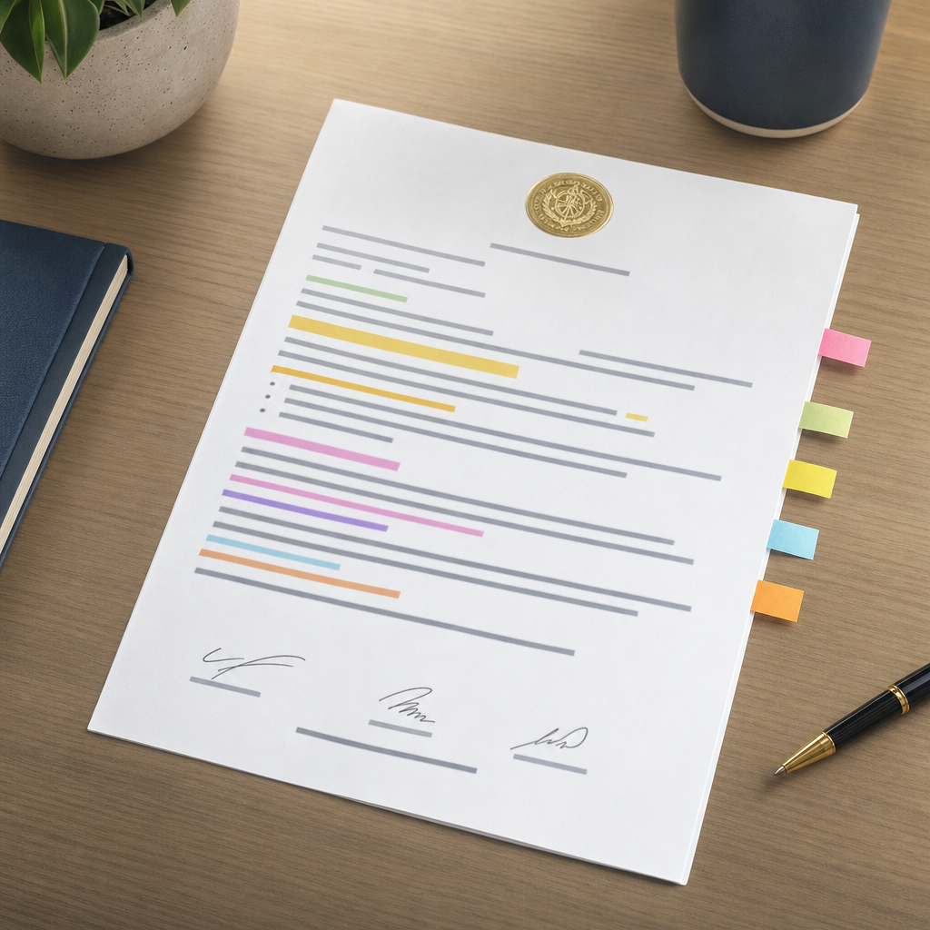 Sample university approval letter template with key fields highlighted